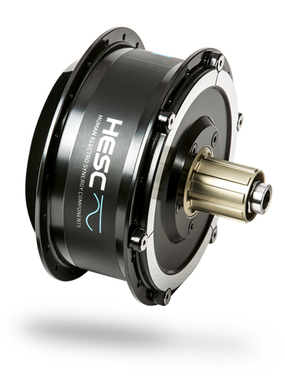 Thru axle hub store motor